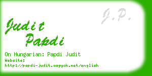 judit papdi business card